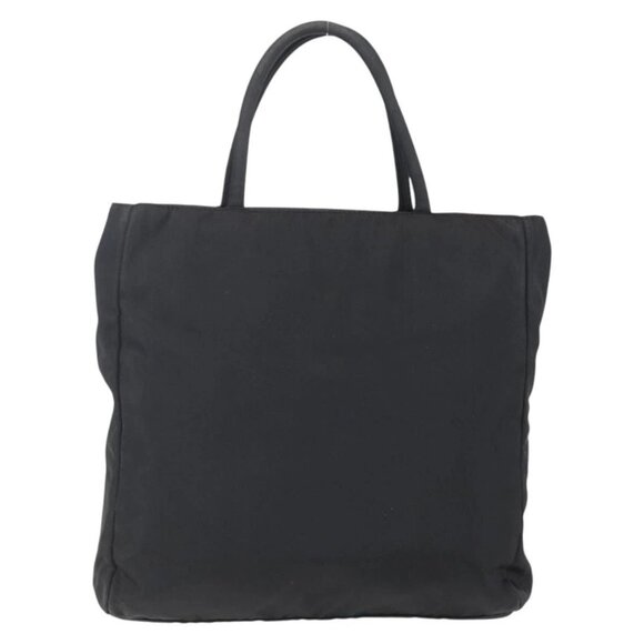 PRADA Hand Bag Nylon Black Silver Auth 153198 - Picture 3 of 16